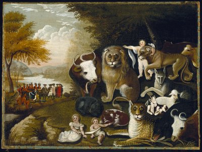 Det fredelige rike, ca. 1833-34 av Edward Hicks