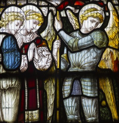 Angels, 1882 (farget glass) av Edward Holmes Jewitt