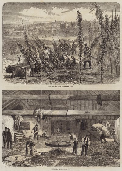 Hoppplukking i Kent av Edward Hull