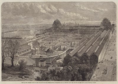 Utsikt over den nåværende tilstanden til bygningen for den internasjonale utstillingen i 1862? av Edward Hull