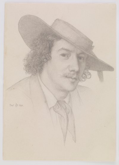 Portrett av Whistler, 1858. av Edward John Poynter