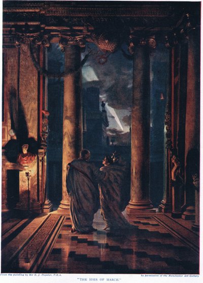 The Ides of March, fra 'Hutchinson's History of the Nations' av Edward John Poynter