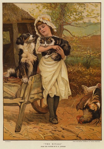 The Rivals (chromolitho) av Edward Killingworth Johnson