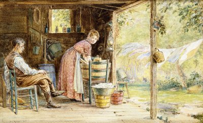 Vaskedagen, 1890 av Edward Lamson Henry