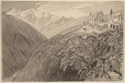 En by på en åskam (Lampedusa-helligdommen) av Edward Lear