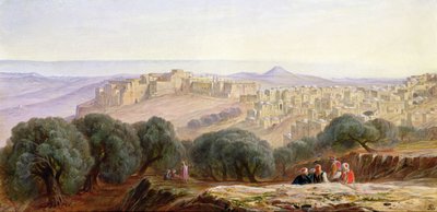 Betlehem, ca. 1870 av Edward Lear