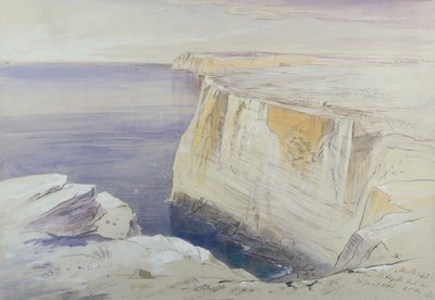 Malta, nær St. Angelo Hal Far av Edward Lear