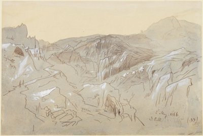 Mountains in Dalmatia av Edward Lear