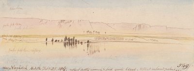 Nær Negadeh; 08.00, 25. februar 1867 (549) av Edward Lear