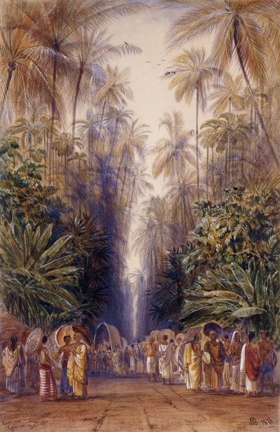 På veien til Galle, Ceylon av Edward Lear