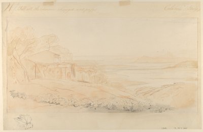 Pentedatelo, Calabria, Italia av Edward Lear