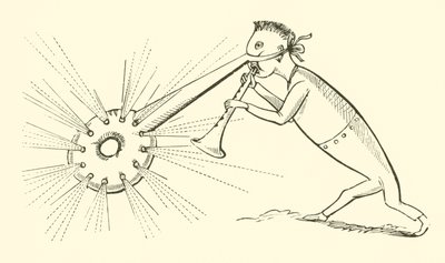 Dongen med en lysende nese (gravering) av Edward Lear