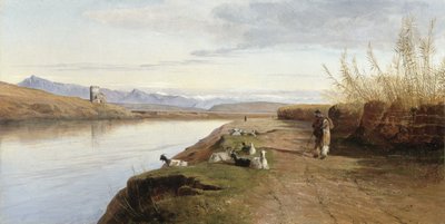 Den romerske kampanjen, 1860 av Edward Lear