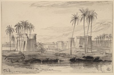 Theben av Edward Lear