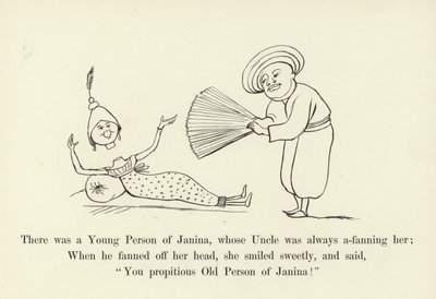 Det var en ung person av Janina, hvis onkel alltid fanget henne av Edward Lear