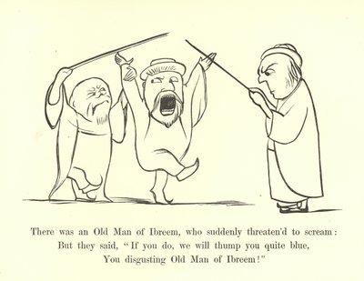 Det var en gammel mann fra Ibreem, som plutselig truet med å skrike av Edward Lear