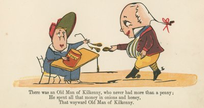 Det var en gammel mann fra Kilkenny, som aldri hadde mer enn en krone, fra 