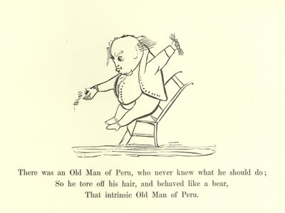 Det var en gammel mann fra Peru, som aldri visste hva han skulle gjøre av Edward Lear