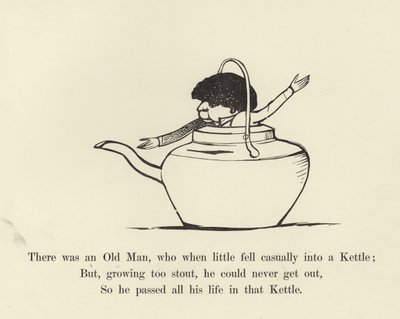 Det var en gammel mann, som da han var liten falt tilfeldig ned i en vannkoker av Edward Lear