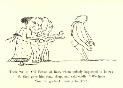 Det var en gammel person fra Bow, som ingen tilfeldigvis kjente av Edward Lear