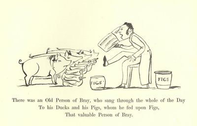 Det var en gammel person fra Bray, som sang gjennom hele dagen av Edward Lear