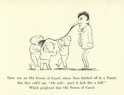 Det var en gammel person fra Cassel, hvis nese endte i en dusk av Edward Lear