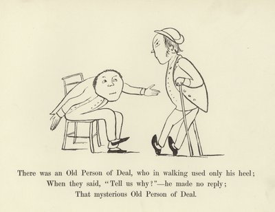 Det var en Old Person of Deal, som til å gå bare brukte hælen av Edward Lear