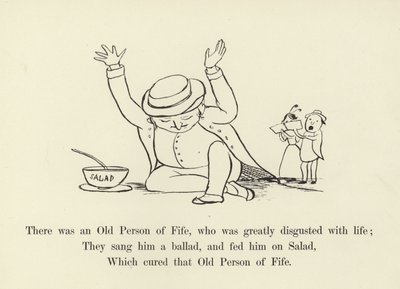 Det var en gammel person av Fife, som var sterkt avsky for livet av Edward Lear