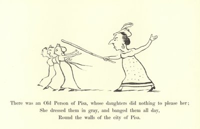 Det var en gammel person i Pisa, hvis døtre ikke gjorde noe for å glede henne av Edward Lear