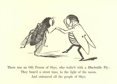 Det var en gammel person fra Skye, som valser med en blåflaskeflue av Edward Lear