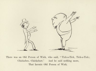 Det var en gammel person fra Wick, som sa, Tick-a-Tick, Tick-a-Tick; Chickabee, Chickabaw av Edward Lear