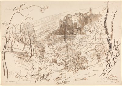 Utsikt over Ceriana av Edward Lear