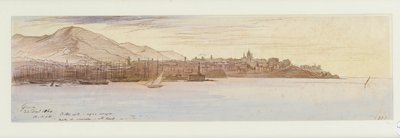Utsikt over Genova, 1864 av Edward Lear