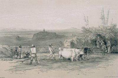 Utsikt i Roma og omegn: Roiate, en by nær Subiaco av Edward Lear