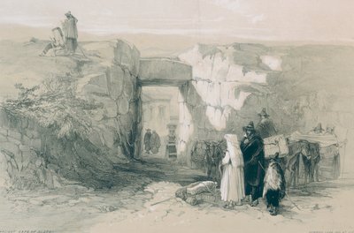 Utsikt i Roma og omegn: Den gamle syklopeiske porten til Alatri av Edward Lear