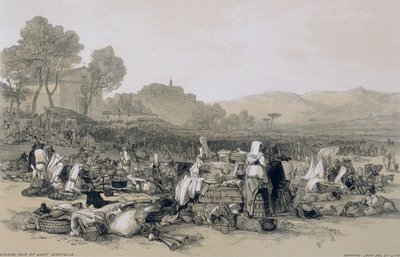 Utsikt i Roma og omegn: SantAnatolias messe av Edward Lear