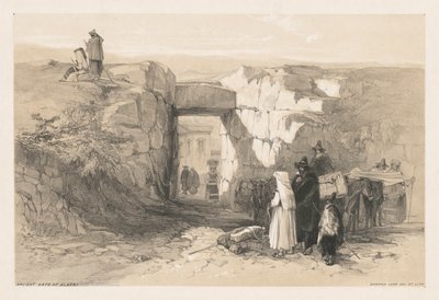 Utsikt over Roma og omegn: Ancient Gate of Alatri av Edward Lear