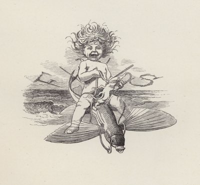 Illustrasjon for The Water-Babies av Charles Kingsley (gravering) av Edward Linley (after) Sambourne
