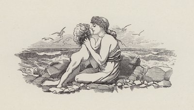 Illustrasjon for The Water-Babies av Charles Kingsley (gravering) av Edward Linley (after) Sambourne
