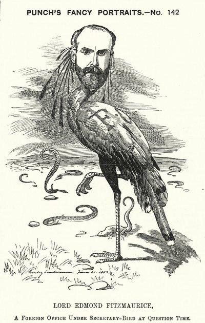 Punch tegneserie: Edmond Fitzmaurice av Edward Linley (after) Sambourne