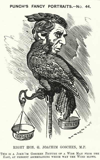 Punch tegneserie: George Goschen av Edward Linley (after) Sambourne