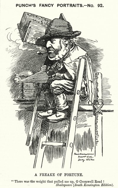 Punch tegneserie: Sir Charles James Freake av Edward Linley (after) Sambourne