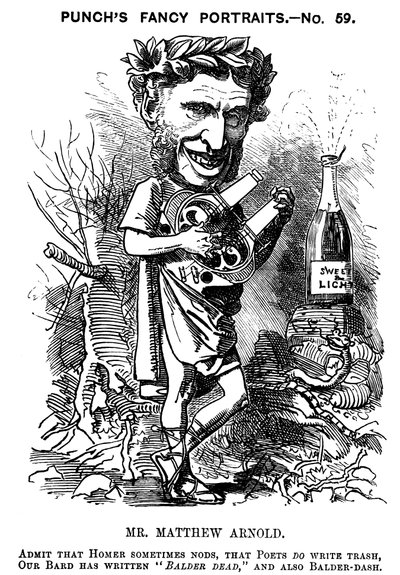 Matthew Arnold 1822-1888, britisk poet, kritiker og pedagog, 1881 av Edward Linley Sambourne