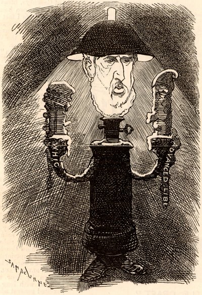 Spencer Compton Cavendish (1833-1908) engelsk liberal statsmann av Edward Linley Sambourne