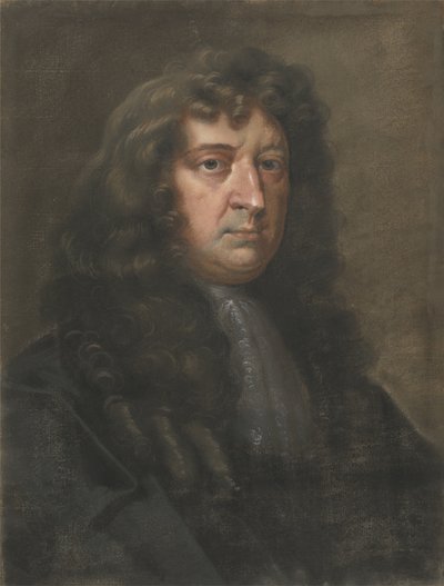 Samuel Butler (1612-80), forfatteren av Hudibras (pastell på lagt papir) av Edward Lutterell