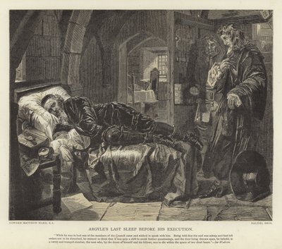 Argyles siste søvn før henrettelsen av Edward Matthew Ward