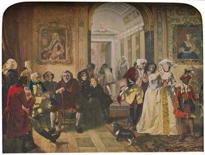 Dr. Johnson in the Ante-Room of Lord Chesterfield, Waiting for an Audience, 1748, 1845, c1950. av Edward Matthew Ward