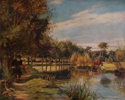 Izaak Walton fiske: En sommerdag på bredden av Colne, 1938 av Edward Matthew Ward