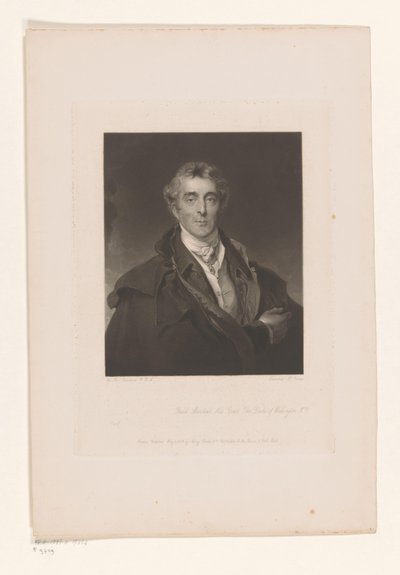 Portrett av Arthur Wellesley Field Marshal His Grace The Duke of Wellington (tittel på objekt) av Edward McInnes