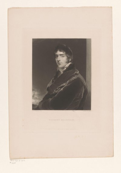 Portrett av William Lamb Viscount Melbourne av Edward McInnes